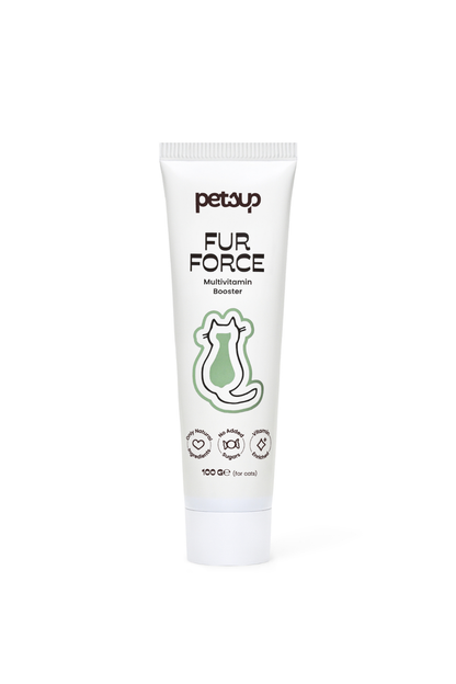 Fur Force - Bağışıklık Destekleyici ve Tüy Dökülmesine Karşı Kediler İçin Multivitaminli Malt Macun