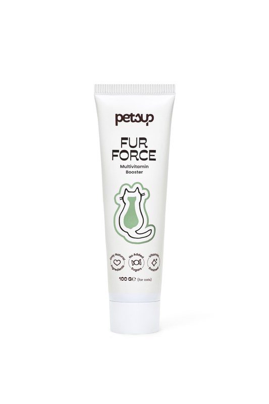 Fur Force - Bağışıklık Destekleyici ve Tüy Dökülmesine Karşı Kediler İçin Multivitaminli Malt Macun