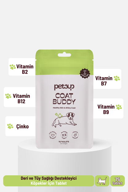 Köpekler İçin Tüy ve Deri Güçlendirici Set | Tablet + Omega Drop