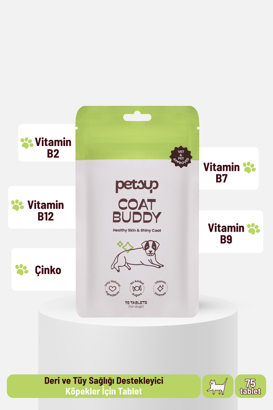 Köpekler İçin Tüy ve Deri Güçlendirici Set | Tablet + Omega Drop