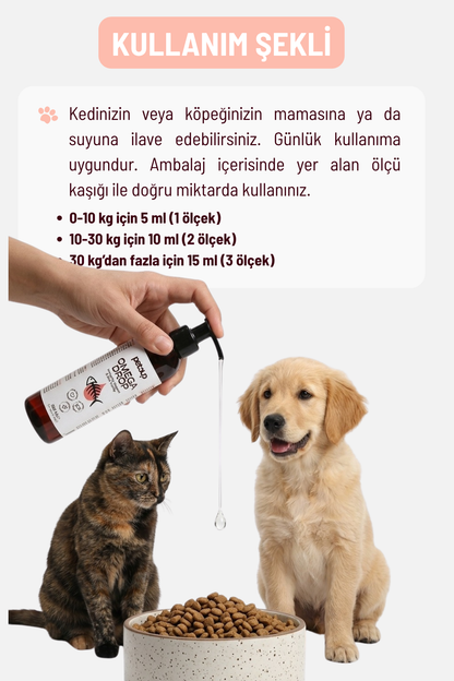 Köpekler İçin Omega Balık Yağı Seti | Tüy, Deri ve Bağışıklık Destekleyici