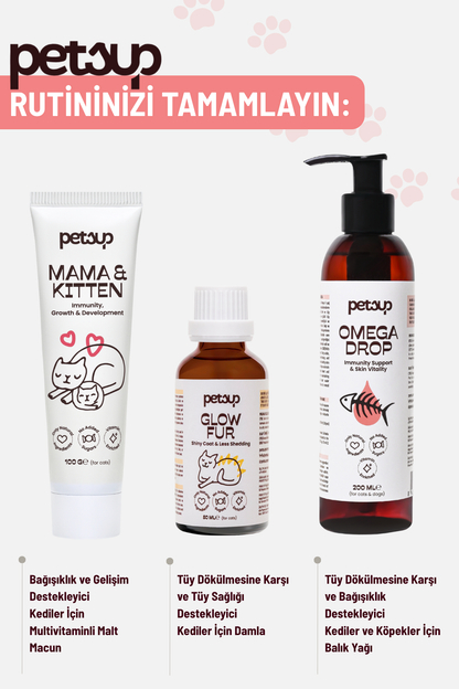 Kitten & Mama - Bağışıklık ve Gelişim Destekleyici Kediler İçin Multivitaminli Malt Macun