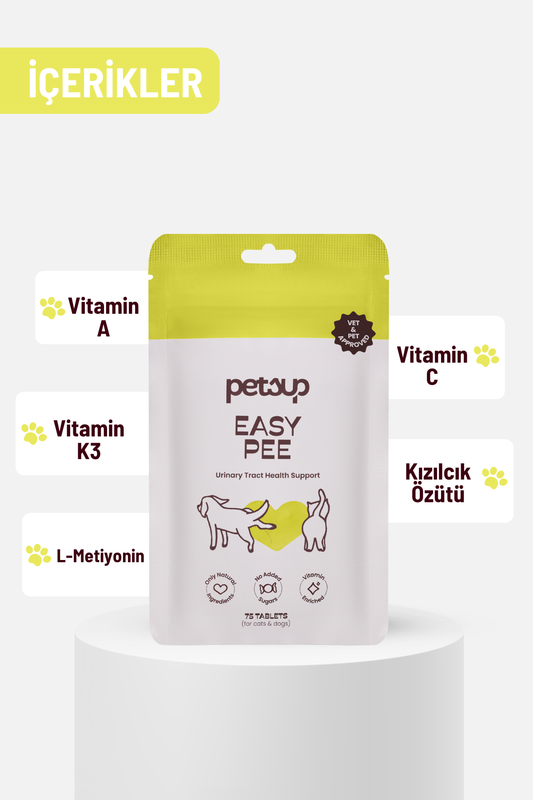 Easy Pee - İdrar Yolu ve Böbrek Sağlığı Destekleyici Kediler ve Köpekler İçin Tablet