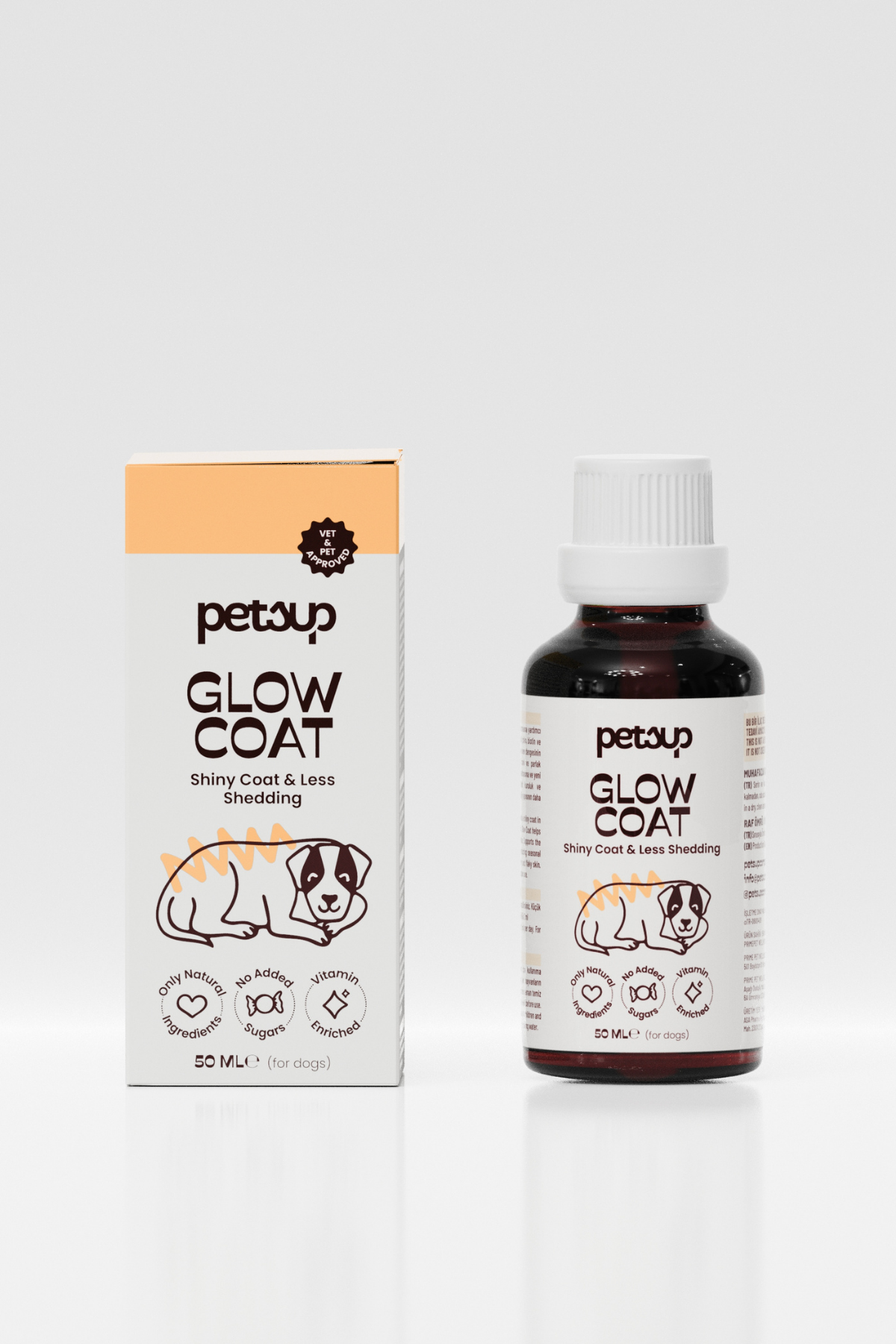 Glow Coat - Tüy Dökülmesine Karşı ve Tüy Sağlığı Destekleyici Köpekler İçin Damla