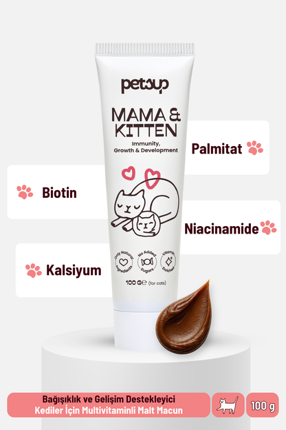 Yavru ve Anne Kediler İçin Multivitamin Set | Bağışıklık ve Gelişim Destekleyici